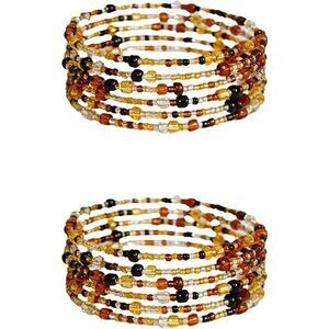 Tembo Africa Set Of 2 Handmade Beaded Bracelets For Women - Wrap Bracelets -